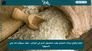 خطر ارتفاع درجات الحرارة يهدد محصول الأرز في اليابان.. كيف سيؤثر ذلك على السوق؟